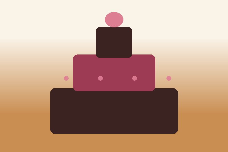Bolo de aniversário de dois andares com buttercream em tons de rosa